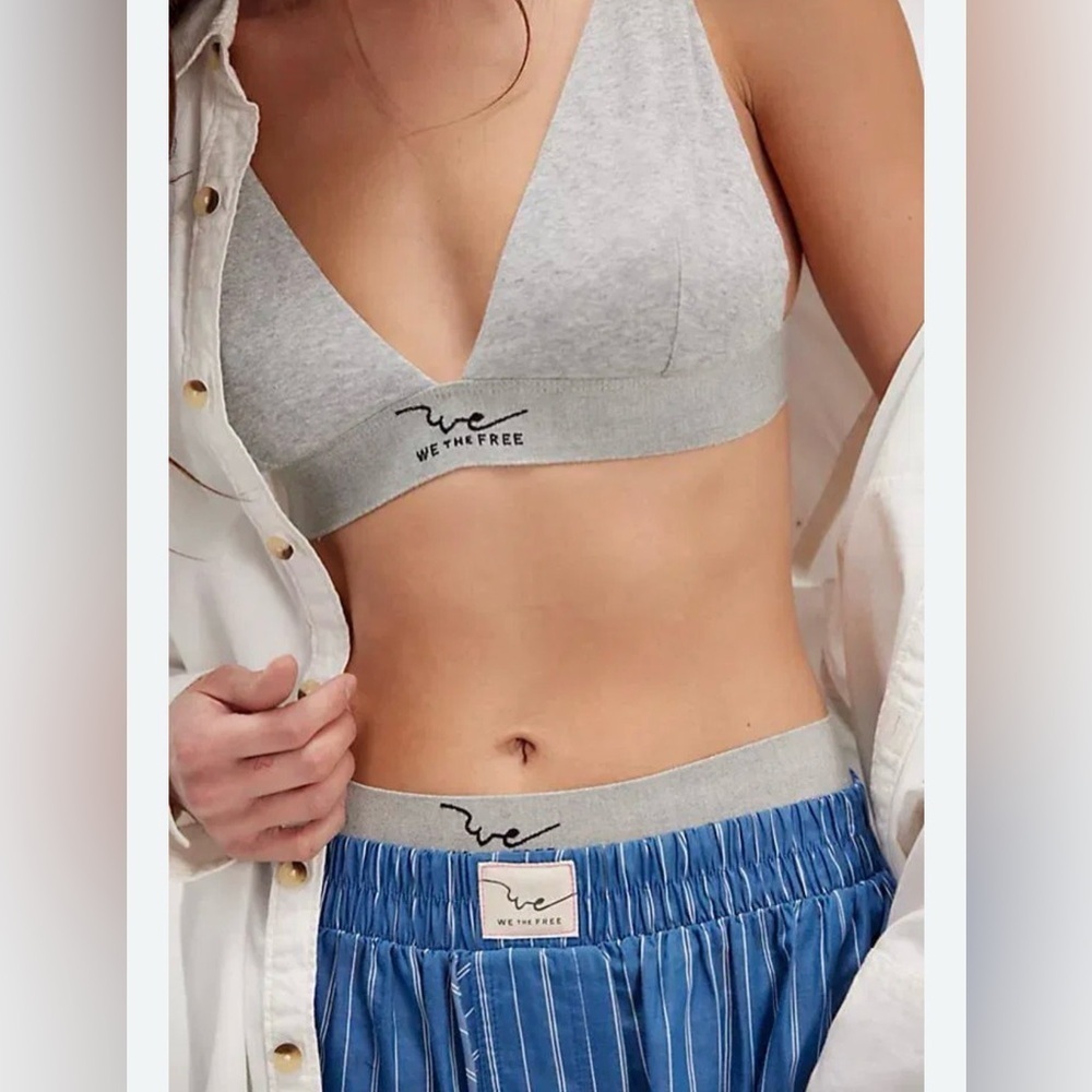 NWT We The Free Gray Bralette size M
